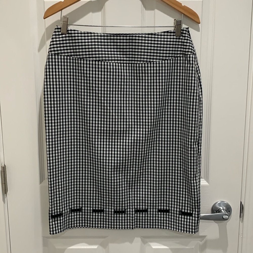 Gingham Checked Skirt